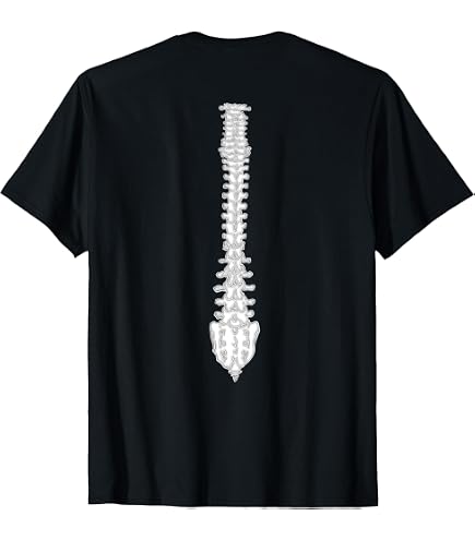 Amazon.com: Spine Back Bone Original Line Drawing T-Shirt
