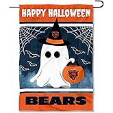 Chicago Bears Happy Halloween Garden Flag Double Sided Banner