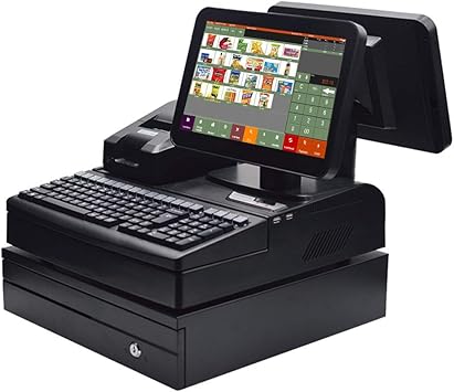ZHONGJI sistema de caja registradora todo en uno con sistema de punto de venta, incluye MS-