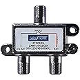 2-Way Diplexer 2-Amp Splitter Combiner 2 GHz 40-860 MHz 950-2250 MHz Commercial Grade DC Passive Both Ports Combines Signals from LNB Signal Satellite Off-Air Cable TV