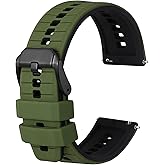 Anbeer Silicone Watch Bands,18mm 20mm 22mm Quick Release Rubber Watch Strap for Men Women,Multipe Colors for Choose