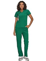 floralhue Scrubs for Women, V-Neck Scrubs Top