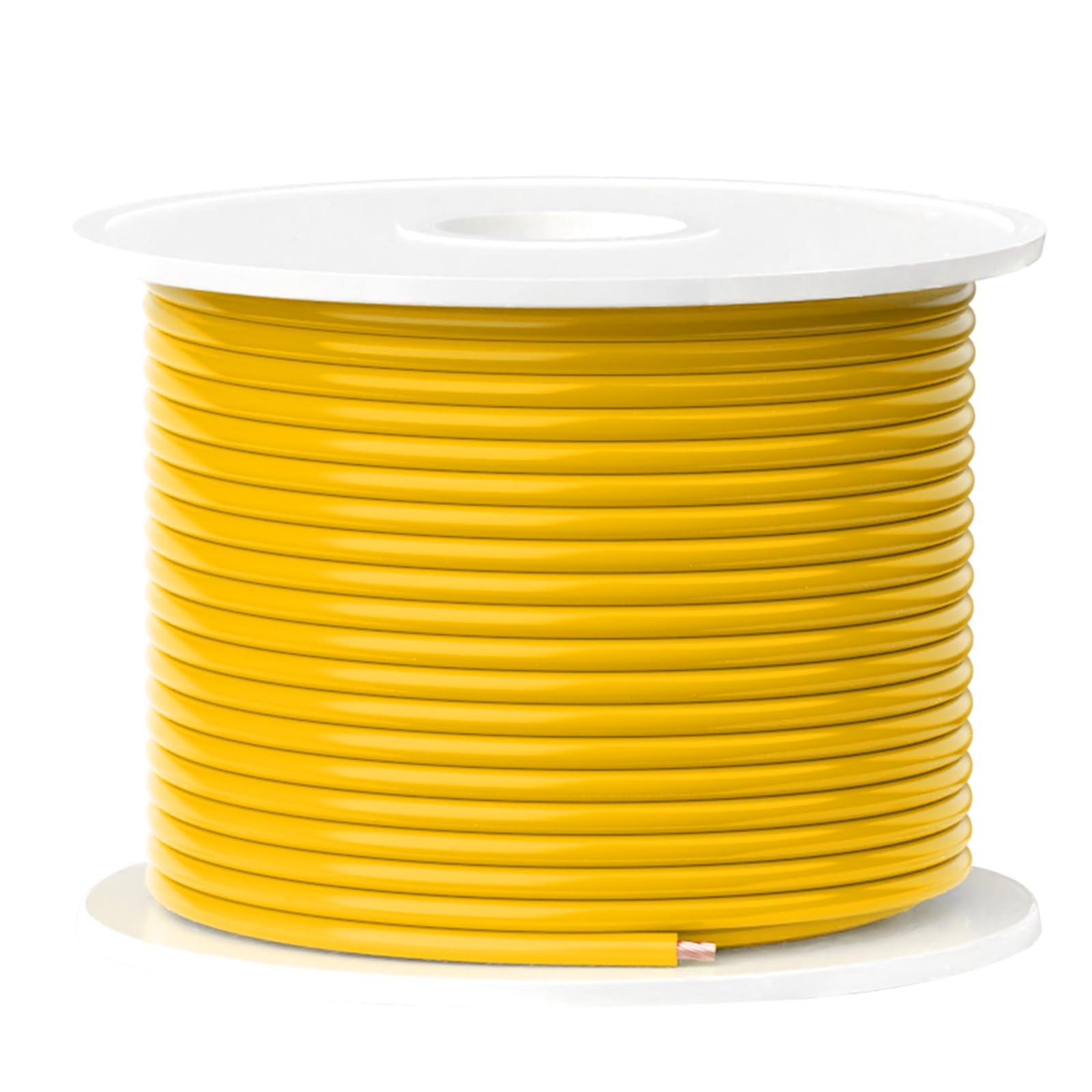Photo 1 of TOPDC 18 Gauge Electrical Wire, 50FT Automotive Wire Combo, Copper Clad Aluminium, Hook up Wire Kit Yellow for Car Audio,Automotive Wiring,LED Lighting,etc