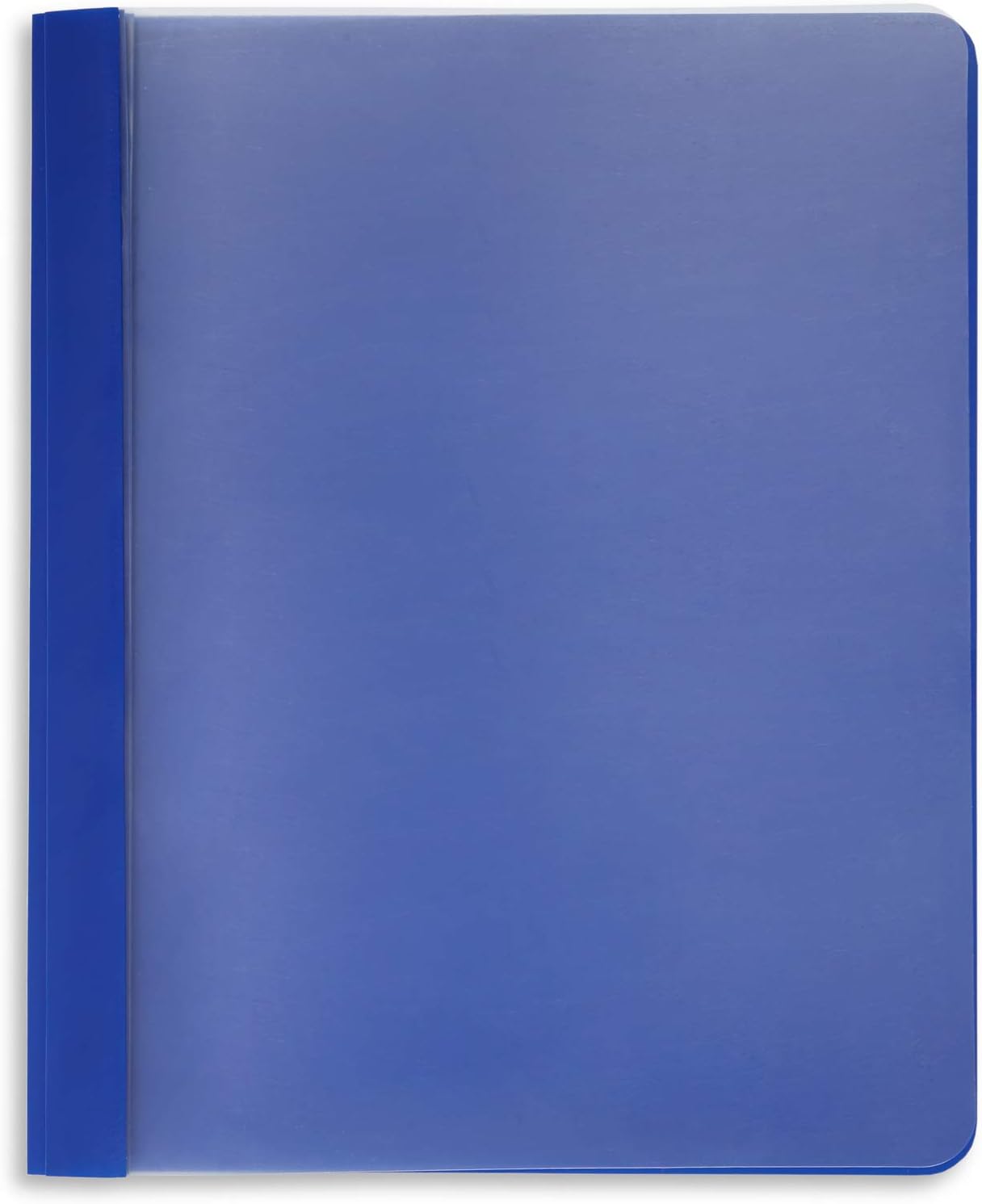 Blue Summit Supplies Assorted Color Plastic Report Covers with Prongs, 3 Prong Clear Report Cover for Presentation, School, Red, Orange, Yellow, Green, Blue, PP Plastic, 25 Pack : Office Products