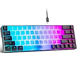 CHONCHOW Mini RGB 60% Gaming Keyboard, 68 Keys