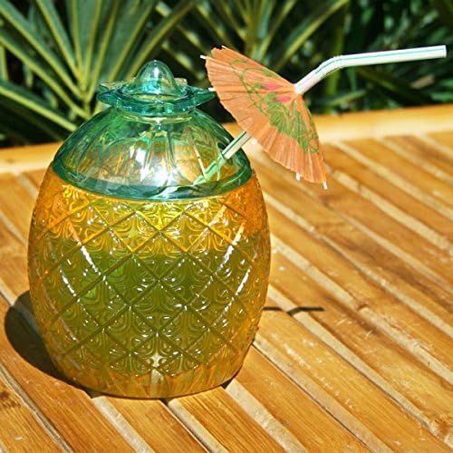 bar@drinkstuff Pineapple Glass 20.8oz / 590ml, Yellow - Image 4