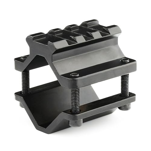 Mount Rail Tri-Weaver Aluminium 25mm - 5 Positions - Pour Lampe/laser Sur Fusil/carabine - Noir