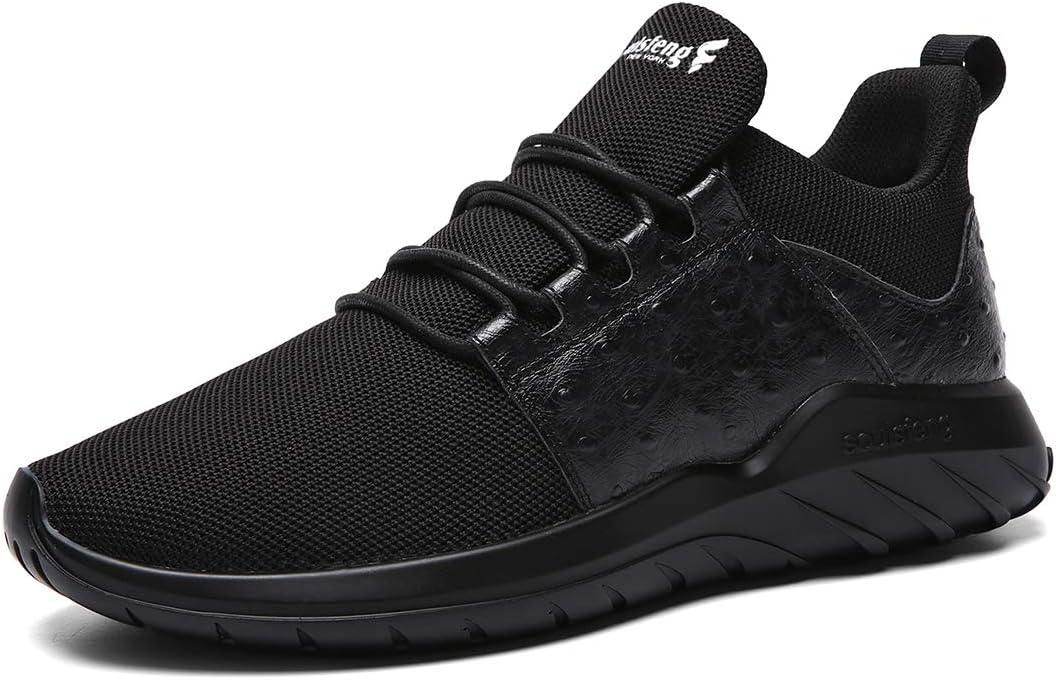 Soulsfeng Mens Running Shoes Mesh Breathable Lightweight Cushioning Training Athletic Sneakers