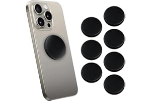 Shungite World 7 pcs Authentic Shungite Stickers Polished 20 mm / 0.78" Genuine Healing Energy Stone Protection Plate for Cell Phone Case Tablet Laptop Computer Noble Gemstone Protector Crystal