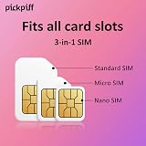 pickpiff Giffgaff Pay As You Go SIM Card Unlimited Calls Texts Data 4G 3G 2G view 4