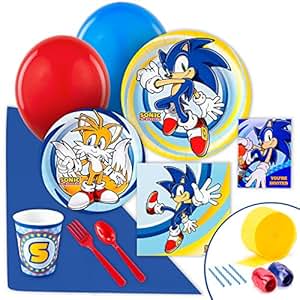 Amazon.com: Sonic the Hedgehog Party Supplies - Value Party Pack: Toys