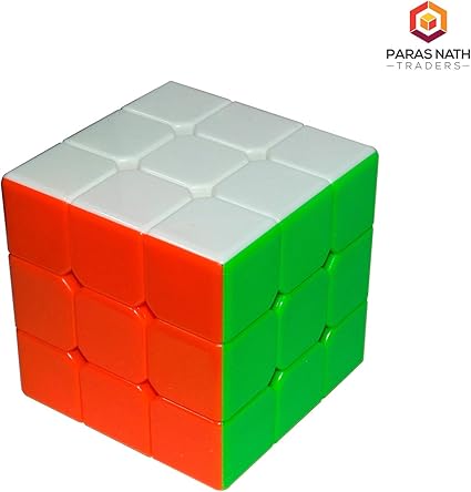 PNT High Stability Stickerless - 3X3X3 Speed Cube with Adjustable Tightness (Multicolour) (Pack of One)
