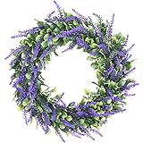 Lvydec Artificial Lavender Wreath, 15