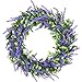 Lvydec Artificial Lavender Wreath, 15