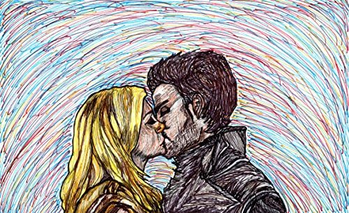 Captain Swan Kiss Art Print 8.5x11"
