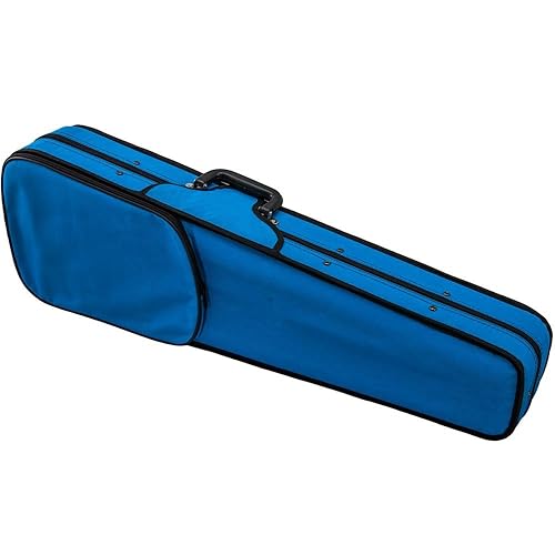 SKY Full Size Violin Case – Lightweight Triangle Hard Case, Black Nylon, Backpack Straps, Plush Interior