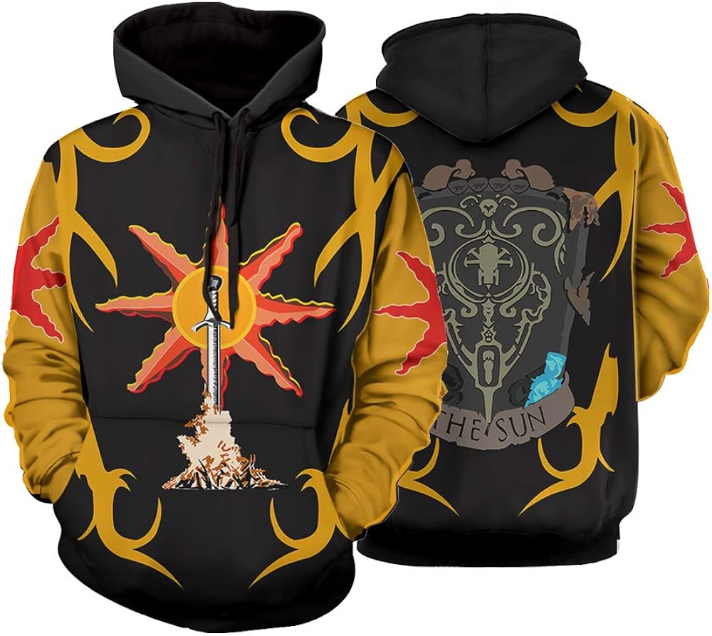 Amazon.com: Dark Souls Hoodies Sweatshirts Action Role Playing Game Dark Souls II Hoodie (M 