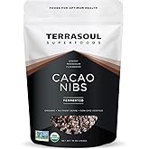 Terrasoul Superfoods Raw Organic Cacao Nibs, 16 Oz, Superfood Crunch for Smoothie Bowls, Nut Butter Spreads, Oatmeal and DIY Chocolate Creations