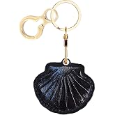 ZOUITY Leather Keychain holder Protective Case Compatible with Apple AirTag | Cute Drop-proof Cover with Keyring,Anti-Scratch Finder GPS Tracker Case for Wallet Keys,bag,Backpack,pets,luggage,Shell