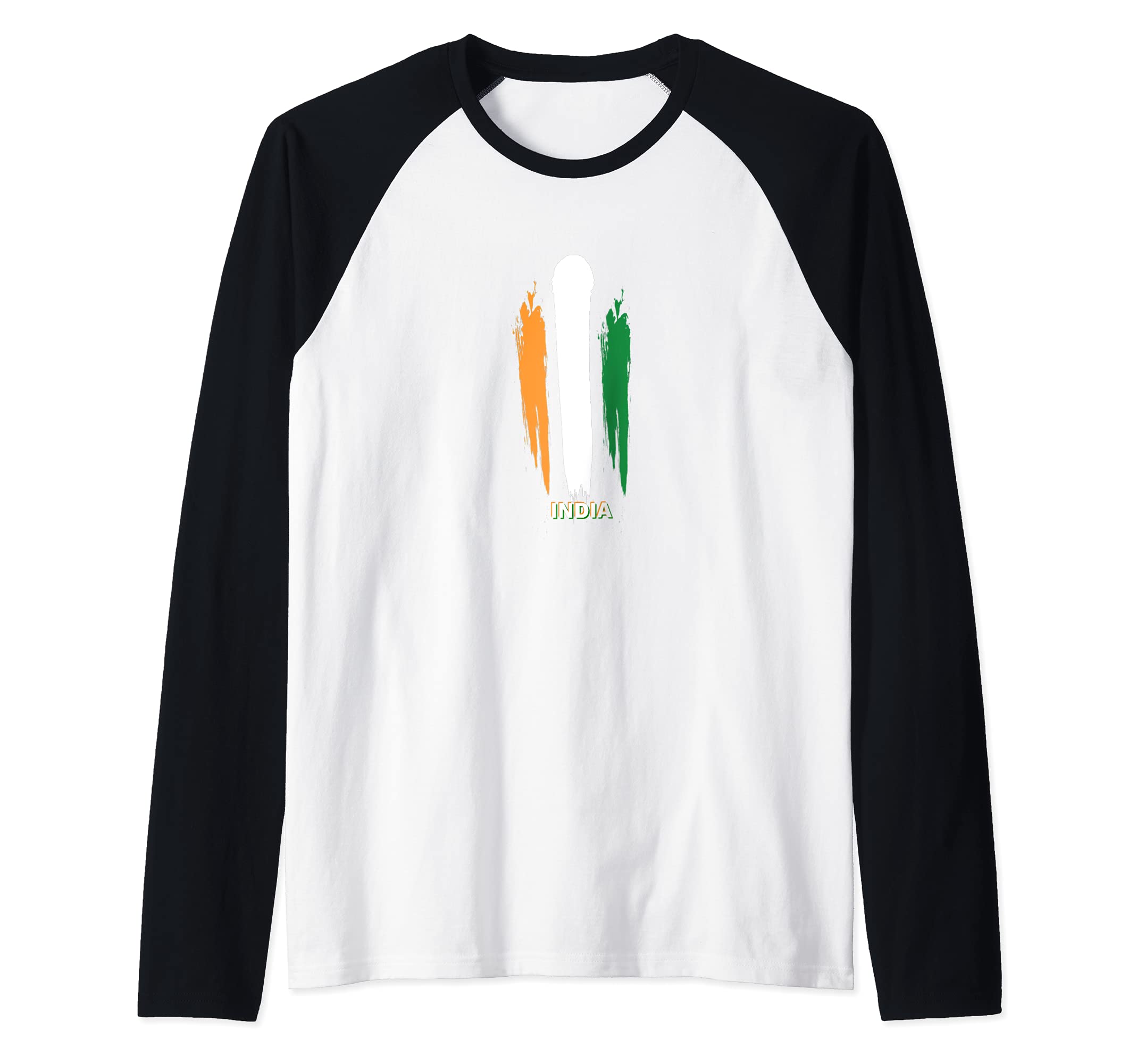 Flag India Raglan Baseball Tee