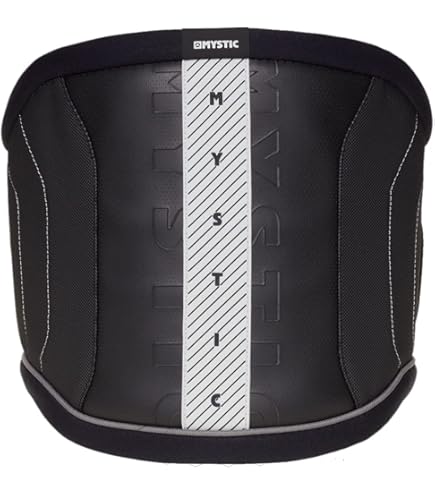 Mystic Warrior Mens Windsurf Waist Harness 2022 - Black | Wetsuit Centre