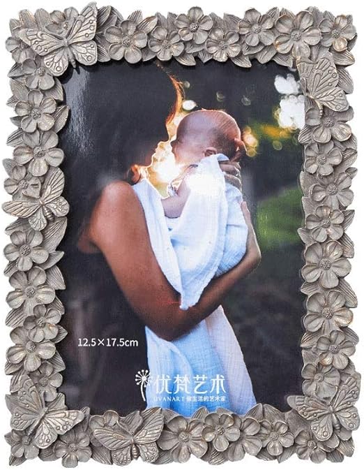 Amazon Com Lifex Marco De Fotos Con Diseno De Mariposas Y