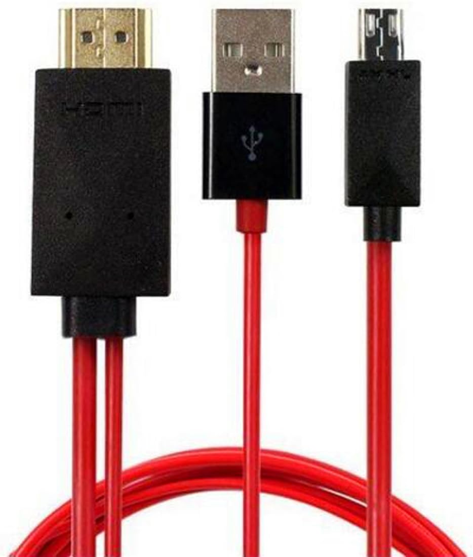 Minidog MHL 11 Pin micro USB to 1080P HDMI HDTV Cable Adapter Cord for Samsung Galaxy S3, Galaxy S4, S5 i9600 , Galaxy Note 2, Galaxy Note 3 MEGA Tab MHL-enabled Phones