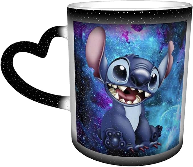 Amazon 3d リロ アンド スティッチ 1 マグカップ 色が変わるカップ コーヒーカップ 陶器 人気 かわいい 耐久性 安全で健康 セラミックコーヒーマグクリエイティブ おもしろ食器 モーフィング ママ パパ 友人 ギフ 並行輸入品 Yuejh ホーム キッチン 通販