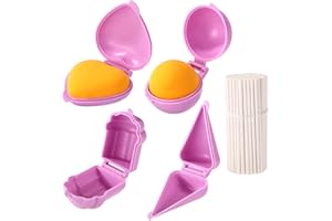 Sinbana 4pcs Cake Pop Molds & 100pcs Cake Pops, Purple Cupcake Pops Mold Desserts Candy Chocolate Makers for Weddings Birthda