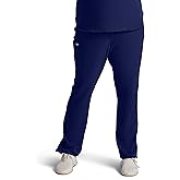 ave. Varick Women's Scrub Pants, Elastic Waistband, 4-Way Stretch Fabric, Fade Resistant, Machine Washable Scrubs, Wrinkle-Resistant, For Nurses & Medical Professionals, (L, Navy)