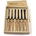 Flexcut Wood Carving Tools 6-Piece Starter Set MC150 | Set of 6 Mallet Carving Chisels and Gouges for Woodworking | 1095 High Carbon Steel Blades and Ash Hardwood Handles | Made in the U.S.A