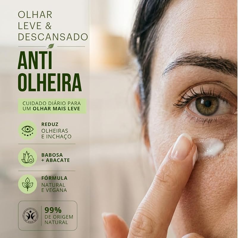 Crema Occhi Anti-gonfiore per tutti i tipi di pelle Avocado e Aloe (30ml) — foto 2 di 5