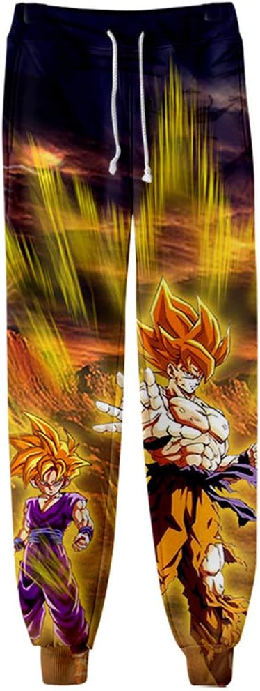 Men/Women 3D Joggers Pants Trousers Sport Track Sweatpants Baggy Dragon Ball Goku Super Saiyan