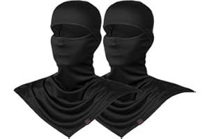 AIWOLU Balaclava Full Face Mask Summer for Sun Protection Breathable Long Neck Covers for Men Women Cycling Fishing…
