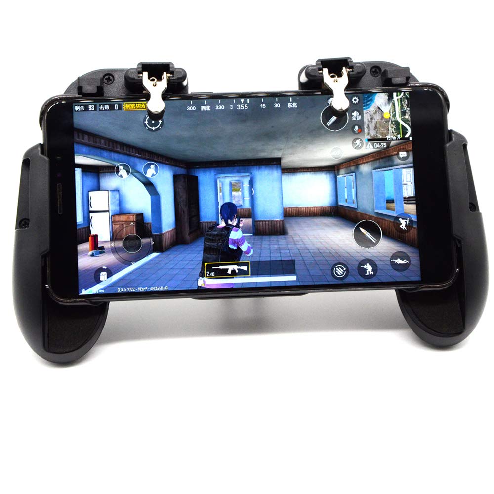 Mobile Game Controller for PUBG Mobile Phone Aim Triggers Fire Buttons L1R1  Shooter Sensitive Joystick Controller for iPhone iOS Android, Portable ... - 