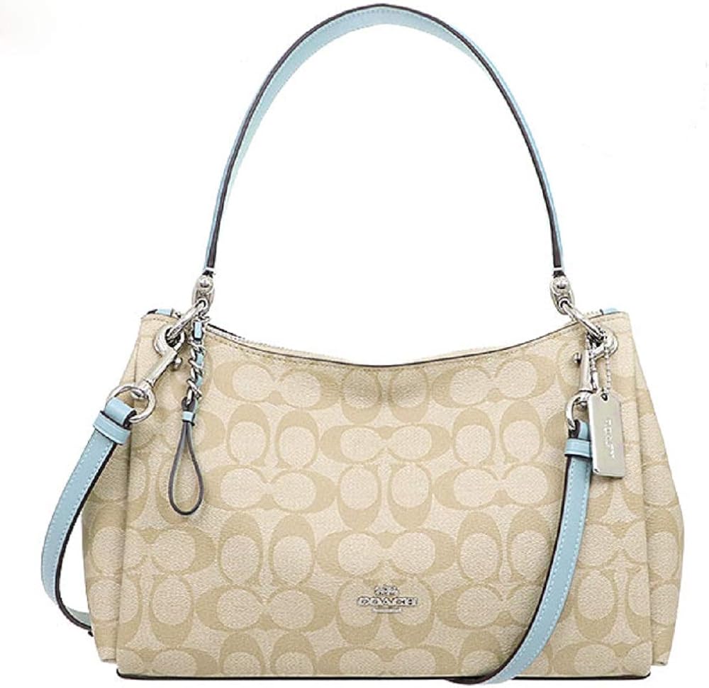 small mia shoulder bag in signature canvas