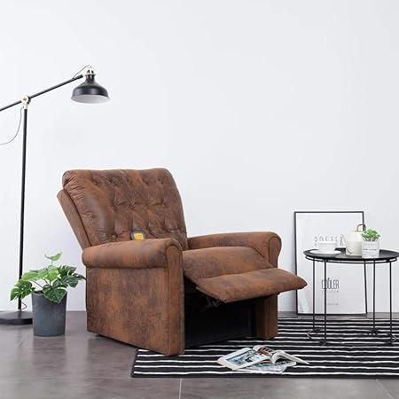 Vidaxl Massagesessel Mit Massage Heizfunktion Elektrisch Fernsehsessel Tv Sessel Relaxsessel Relaxliege Ruhesessel Liegesessel Braun Wildleder Optik Sidra Hospital