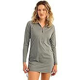 Huk Womens Pursuit Coverup Dress, Performance Fishing Dress, White, XX-Large