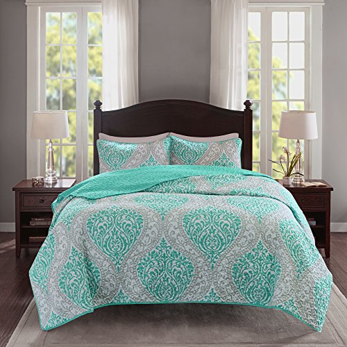 Comfort Spaces Coco 3 Piece Quilt Coverlet Bedspread Ultra Soft Printed
