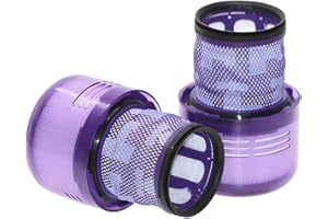 FILLEDWITHLOVE 2 Pack V11 And V15 HEPA Filter Compatible for select Dyson V11 (SV14, SV15, SV17, SV28) and V15 (SV22, SV47) cordless vacuum cleaners. Replacement part for Dyson part number: 970013-02.