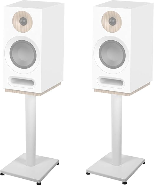 Pair 21 Steel White Stands For Jamo S 801 Bookshelf Speakers Amazon.co