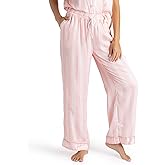 Hello Mello Beauty Sleep Satin Pajama Pants Lounge Pajama Bottoms For Women, Girls