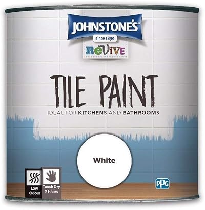 Johnstone's Revive Tile Paint White Gloss Finish 750 ml Upcycling Paint