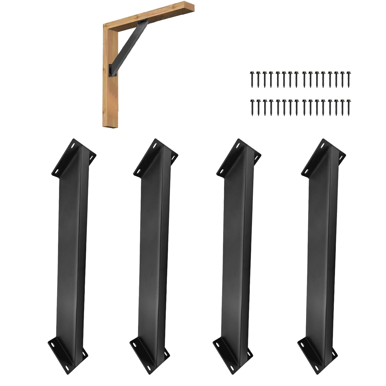 Photo 1 of (4-PC) 45 Degree Angle Support Bracket?Pergola Kit Heavy Duty Connectors?Corner Support kit for Wood Structures, pergolas, gazebos, carports, Decks