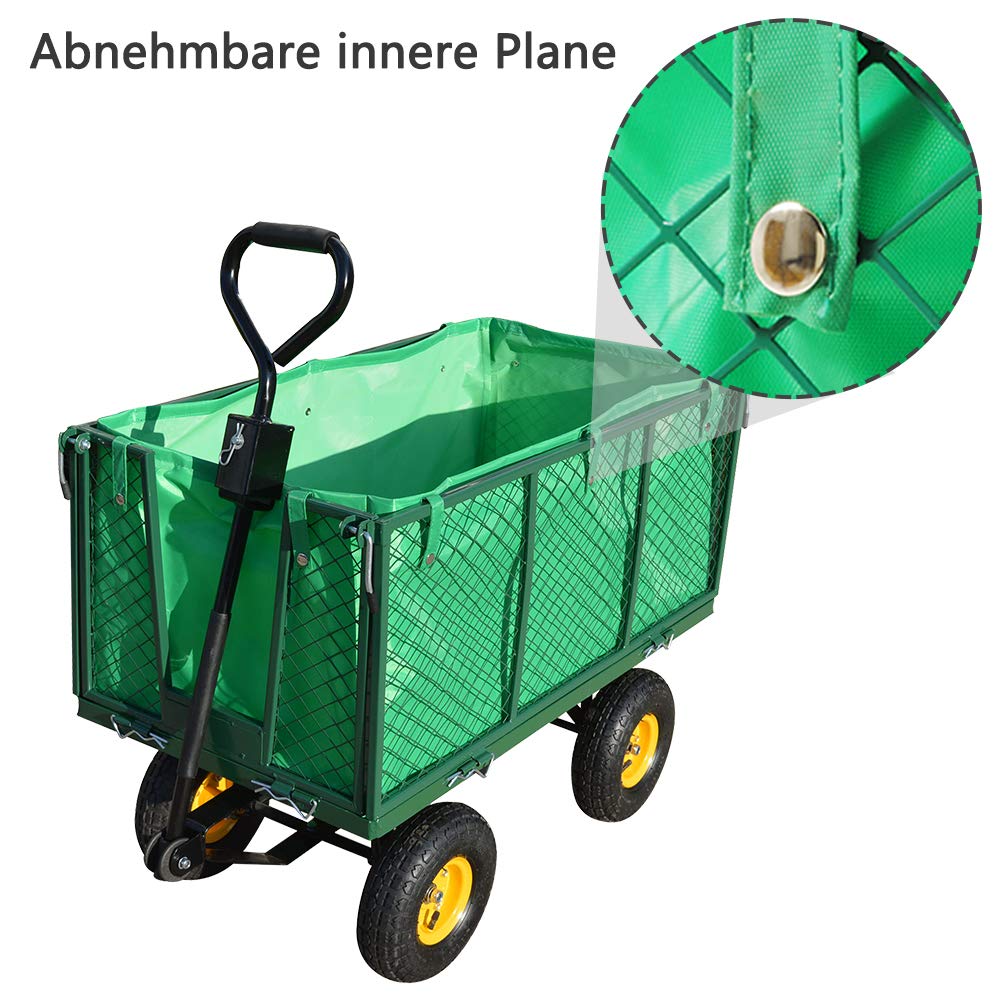 Typ B1 Garden AUFUN Gartenwagen Gartenkarre bis 300 kg Belastung