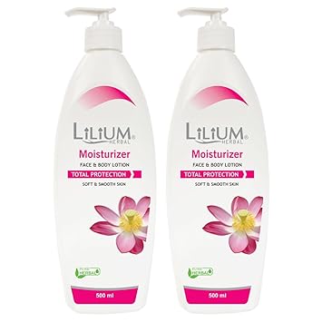 Lilium Moisturizer Body Lotion 500ml Pack of 2