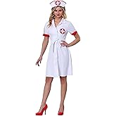 Women's Stitch Me Up Nurse Costume Dress | Women's Nurse Outfit | Doctor Doctress Uniform Halloween Costume