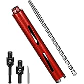 SALI Diamond Core Drill Bits 1 1/2" Diameter 10"/254mm Drilling Depth 5/8-11" Thread Core Bit Turbo Laser-Welded Segments for Cured Concrete with Brick Block Masonry with Two Adapters(Red)