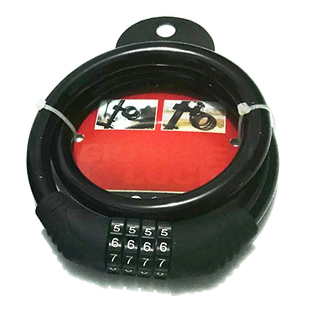 Kabelschloss mit Zahlencode Mini Schloss 60 cm für Fahrrad Aimado ...