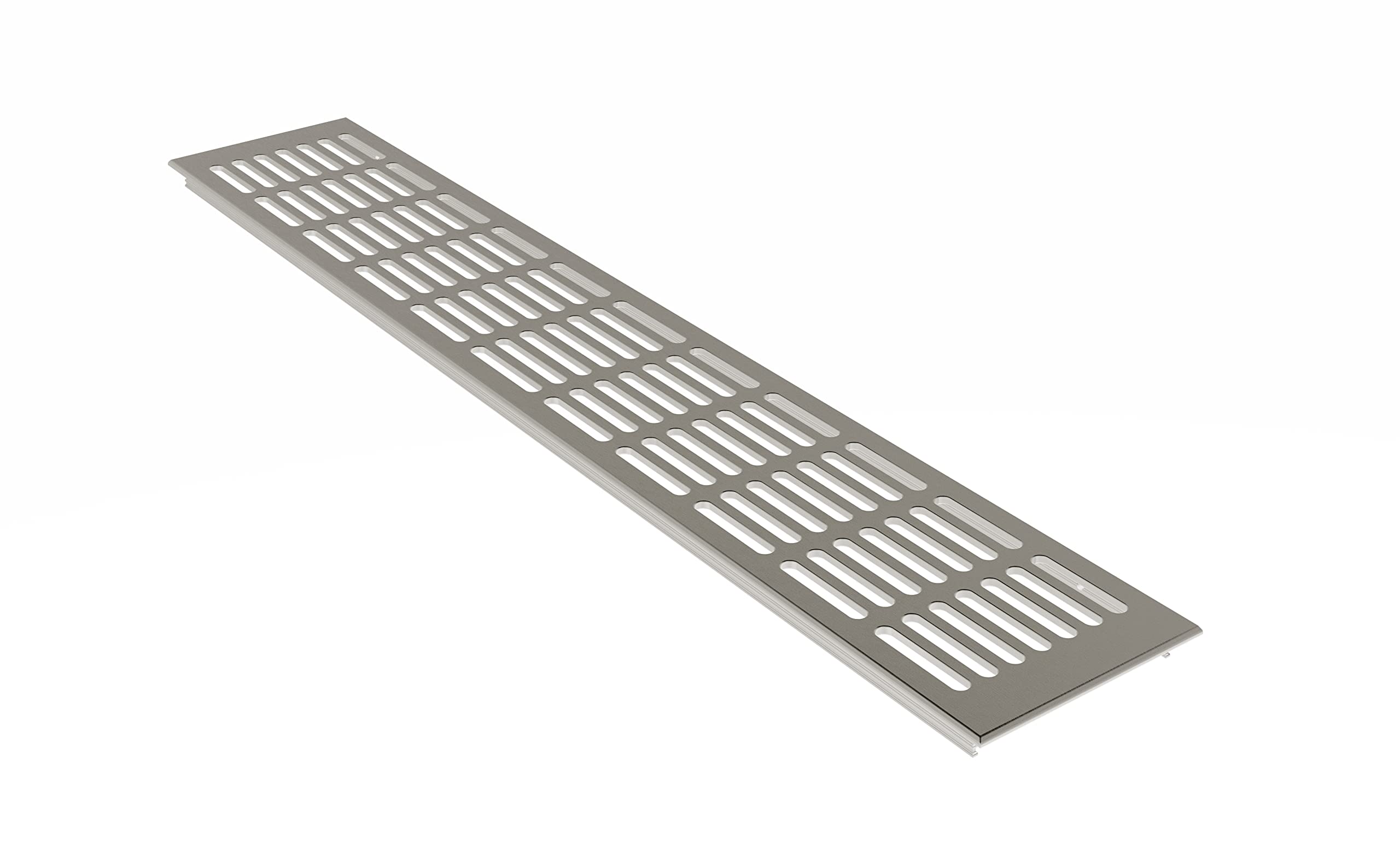 MS Beschläge ® Aluminium Ventilation Grille Sheet Heating Cover 100 mm x 200 mm Various Colours (Anodised Stainless Steel - E6C31)